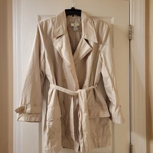 Casual Short Trench Coat Style Jacket ~ Petite Large ~ GUC ~ FINAL PRICE!